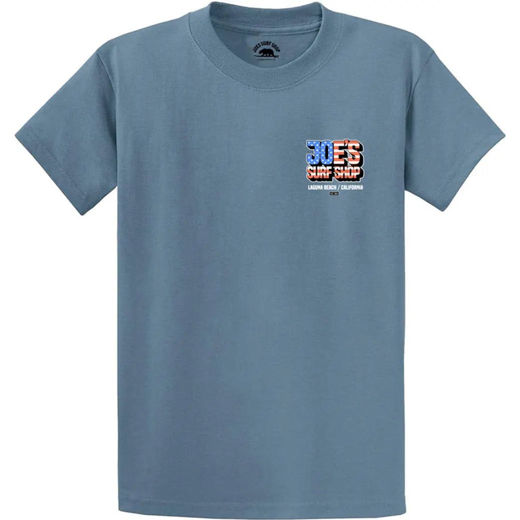 Joe's Surf Shop Patriotic Heavyweight Cotton Tee by Joe's Surf Shop