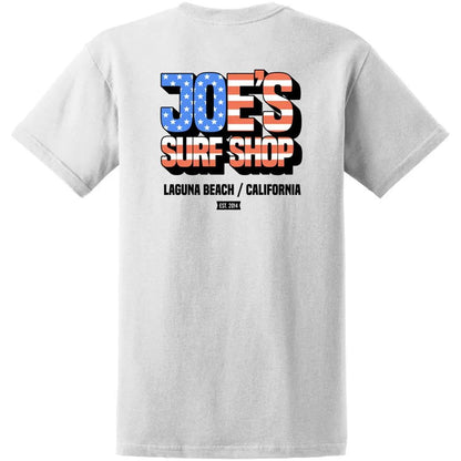 Joe's Surf Shop Patriotic Heavyweight Cotton Tee by Joe's Surf Shop