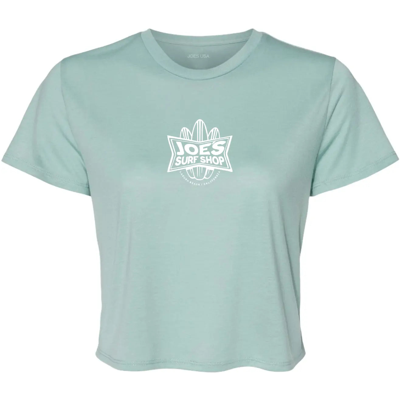 Joe's Surf Shop Surfboards Flowy Crop Tee by Joe's Surf Shop