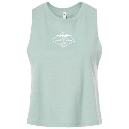 Joe's Surf Shop Surfing 101 Racerback Crop Tee by Joe's Surf Shop