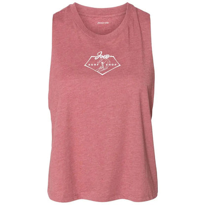 Joe's Surf Shop Surfing 101 Racerback Crop Tee by Joe's Surf Shop