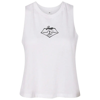 Joe's Surf Shop Surfing 101 Racerback Crop Tee by Joe's Surf Shop