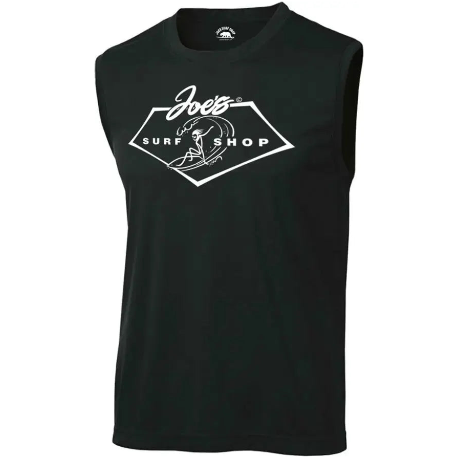 Joe's Surf Shop Surfing 101 Sleeveless Graphic Workout Tee by Joe's Surf Shop