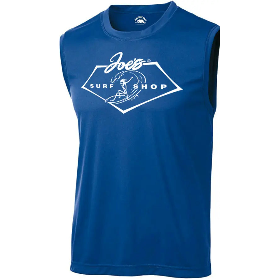 Joe's Surf Shop Surfing 101 Sleeveless Graphic Workout Tee by Joe's Surf Shop