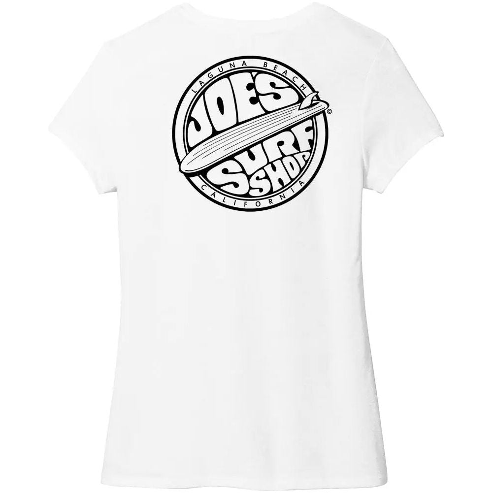 Joe's Surf Shop Women's Fins Up Tri-Blend Tee by Joe's Surf Shop