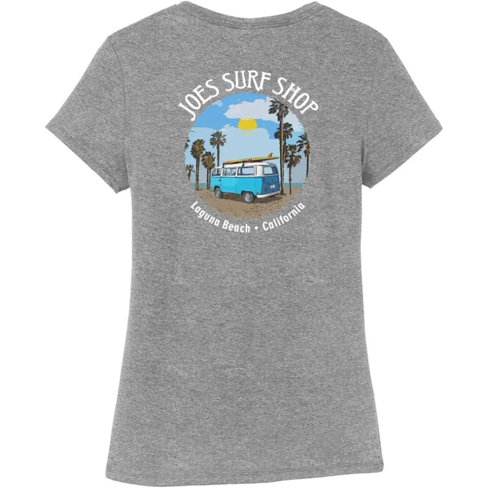 Joe's Surf Shop Women's Surf Bus Tri-Blend Tee by Joe's Surf Shop