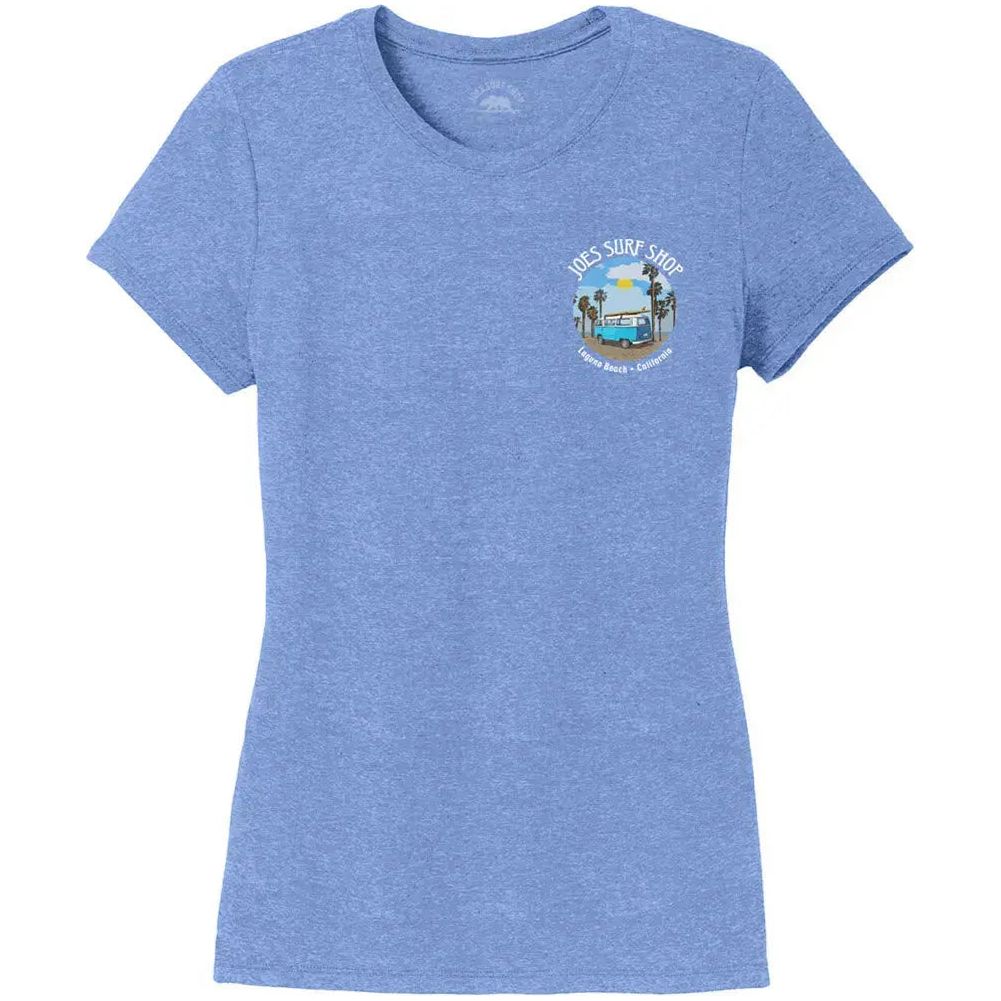 Joe's Surf Shop Women's Surf Bus Tri-Blend Tee by Joe's Surf Shop