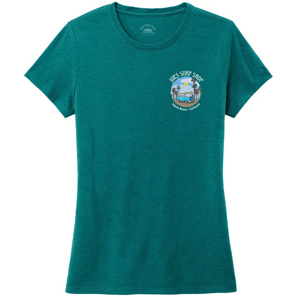 Joe's Surf Shop Women's Surf Bus Tri-Blend Tee by Joe's Surf Shop