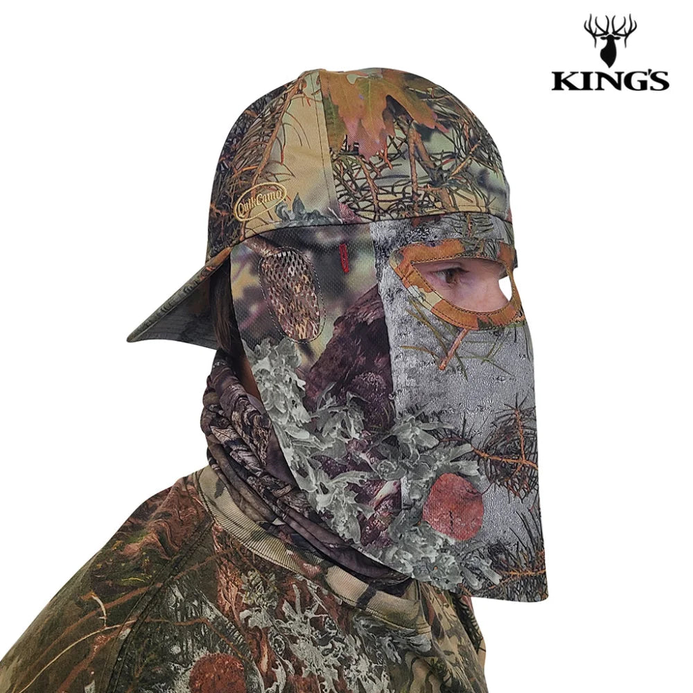 2-in-1 REAR Face Mask and Camo Hat (Fitted) by QuikCamo