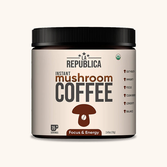 INSTANT MUSHROOM COFFEE by La Republica Superfoods