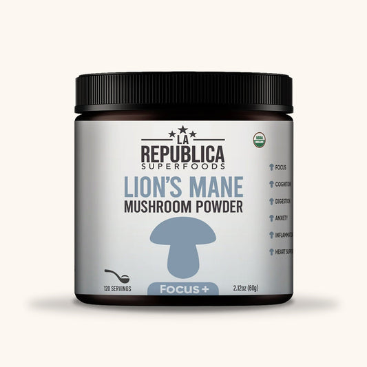 Focus+ Lion's Mane Mushroom Powder by La Republica Superfoods