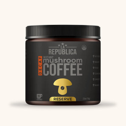 DECAF Reserve Mushroom Coffee by La Republica Superfoods