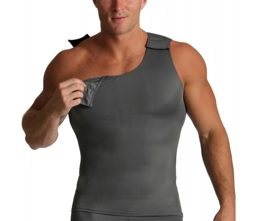 Insta Slim Activewear Compression Muscle Tank Hook & Loop MA00V1 by InstantFigure - InstaSlim - InstantRecoveryMD