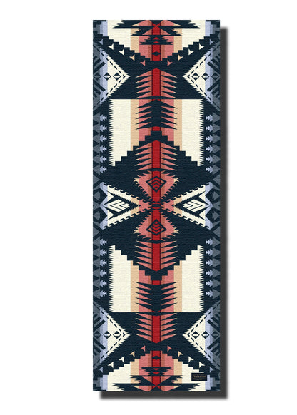 Ascend Yoga Mat Pendleton Eagle Rock Maroon Mat by Yune Yoga