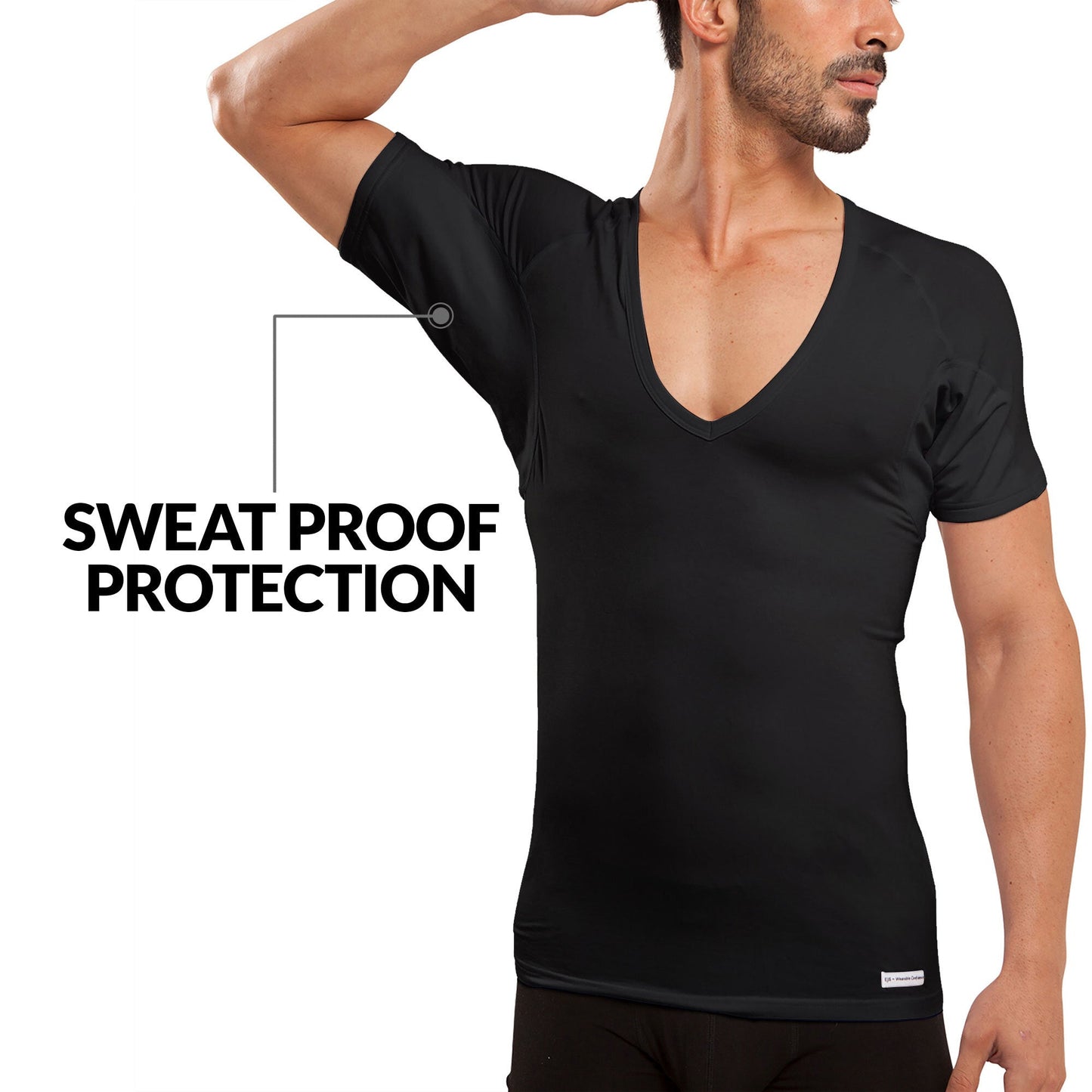 Deep V Micro Modal Sweat Proof Undershirt For Men by Ejis