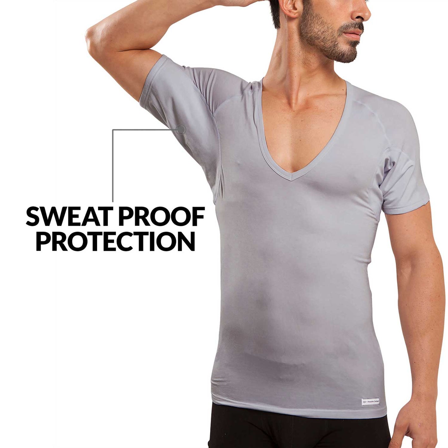 Deep V Micro Modal Sweat Proof Undershirt For Men by Ejis