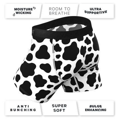 The Milk Me | Cow Print Ball Hammock® Pouch Underwear by Shinesty