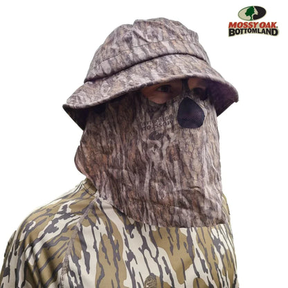 2-in-1 Leafy Face Mask and Bucket Hat (Adjustable, OSFM) by QuikCamo