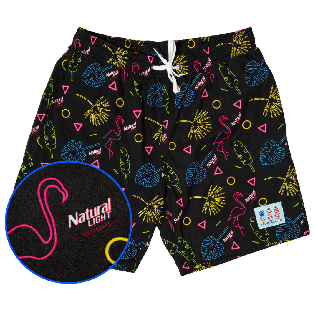 ***NATURDAYS*** Retro Flamingo Collab Swimsuit by Tropical Bros