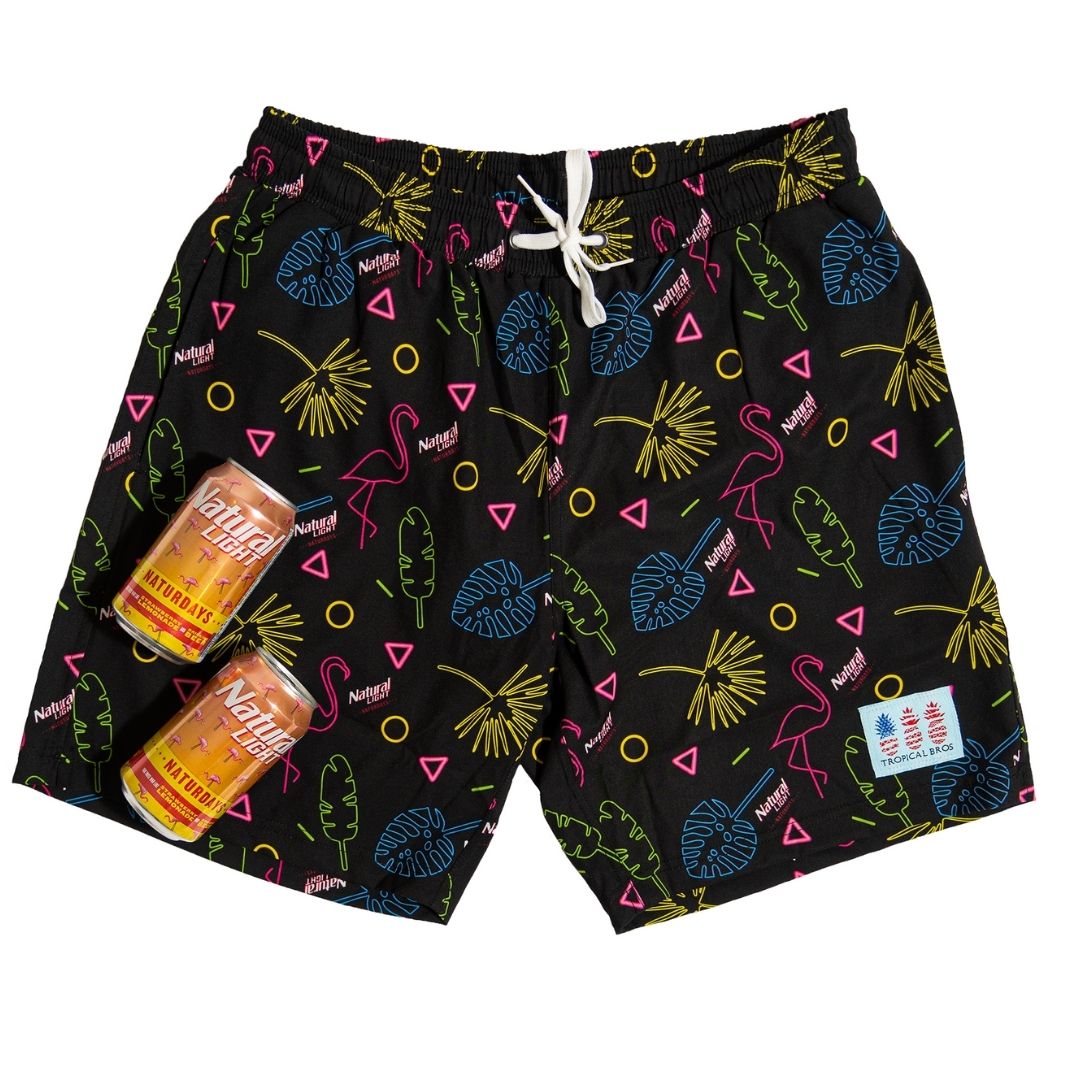 ***NATURDAYS*** Retro Flamingo Collab Swimsuit by Tropical Bros