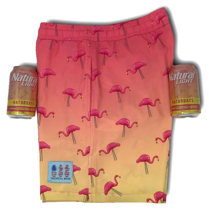 ***NATURDAYS*** Flamingo Collab Swimsuit by Tropical Bros