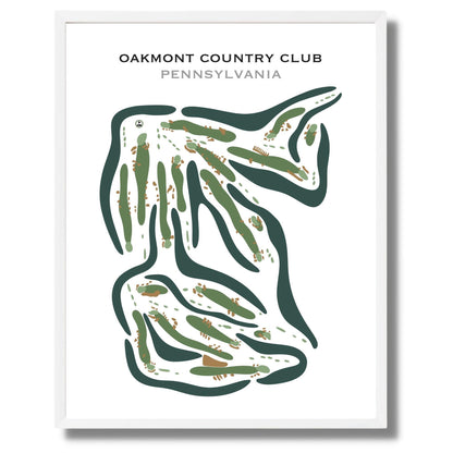 Oakmont Country Club, Pennsylvania - Printed Golf Courses by Golf Course Prints