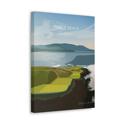 Pebble Beach, California - Signature Designs by Golf Course Prints