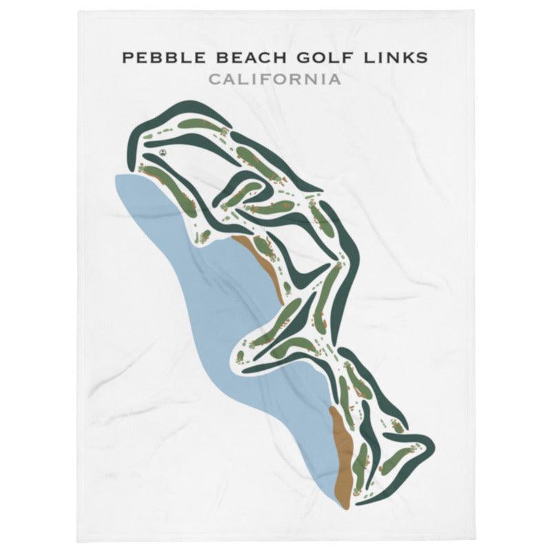 Pebble Beach Golf Links, California - Printed Golf Courses by Golf Course Prints