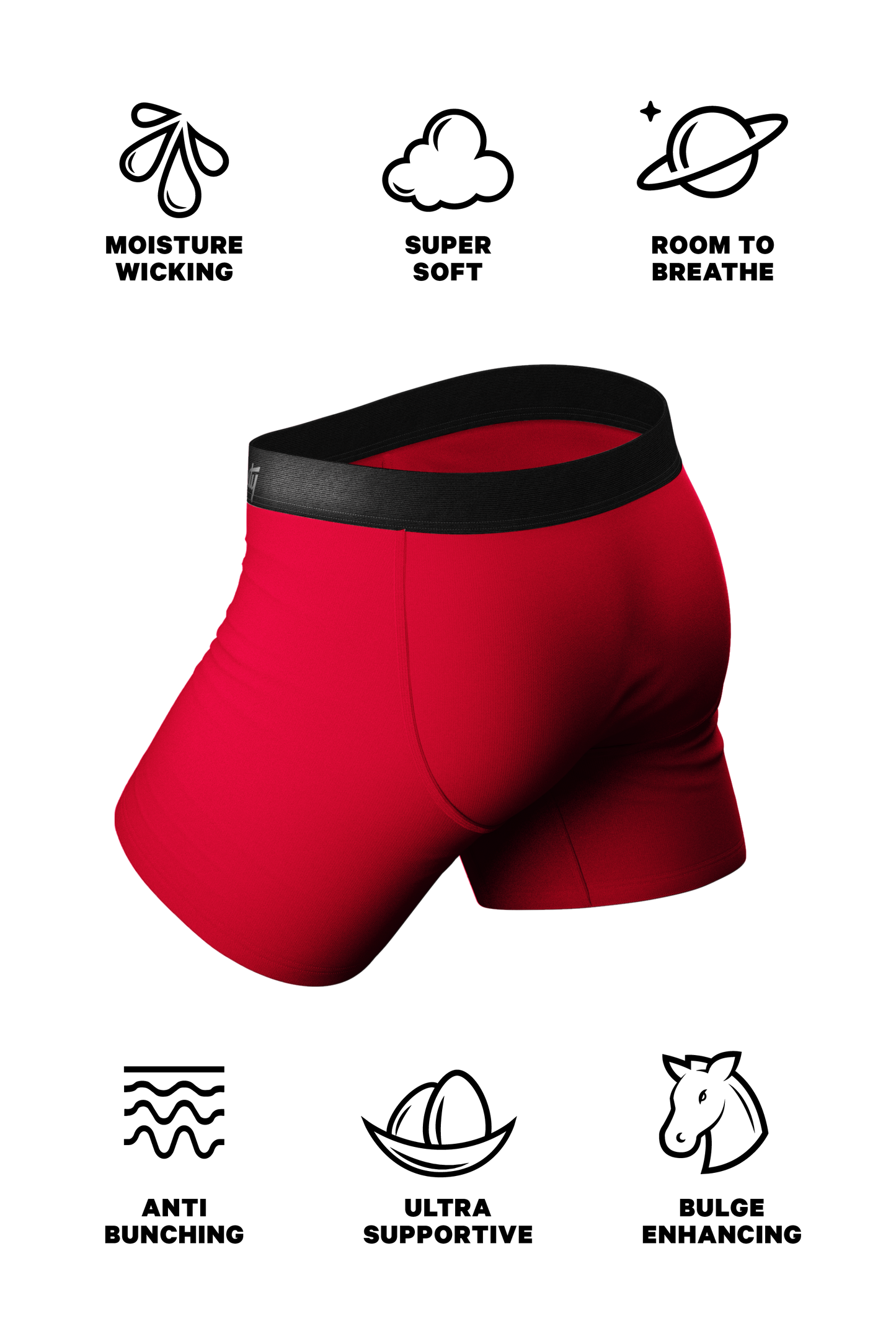 The Red Dress Effect | Red Ball Hammock® Pouch Underwear With Fly by Shinesty