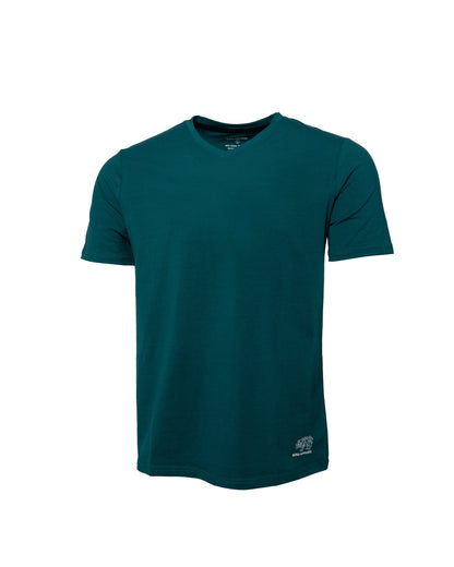 V-Neck Tee (Emerald) by RiNo APPAREL