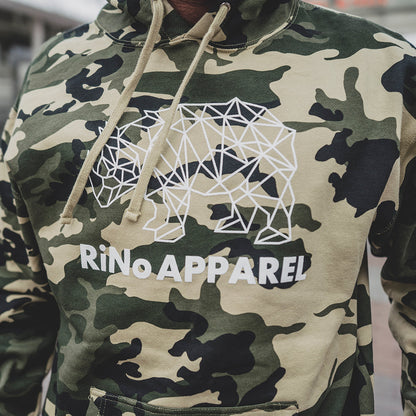 Camo Hoodie (Green) by RiNo APPAREL