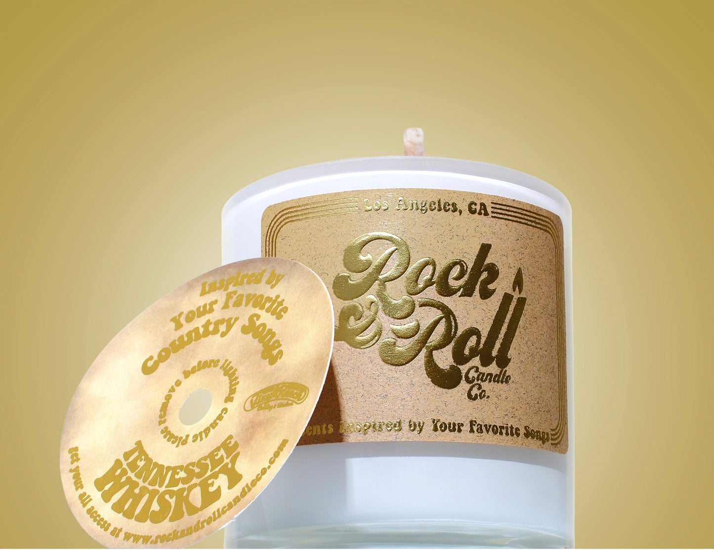 R&RCCo x Vinyl Ranch: Tennessee Whiskey by Rock & Roll Candle Co.