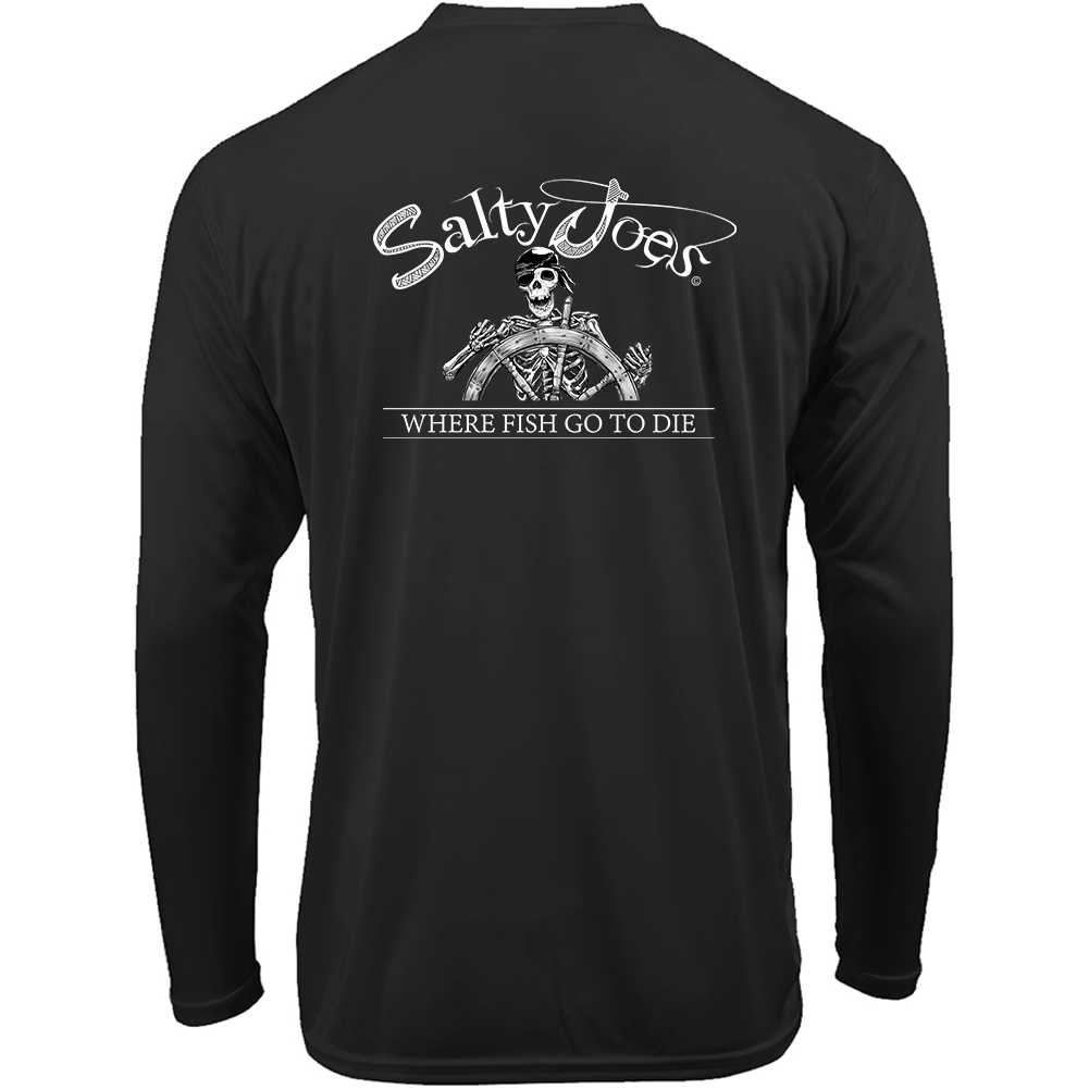 Salty Joe's Back From The Depths Long Sleeve Sun Shirt by Joe's Surf Shop