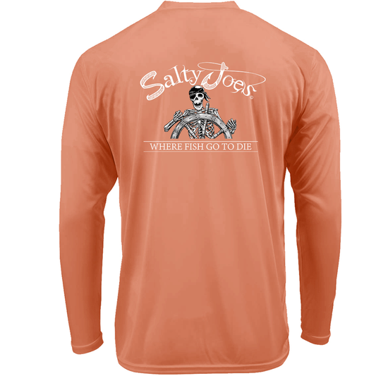 Salty Joe's Back From The Depths Long Sleeve Sun Shirt by Joe's Surf Shop