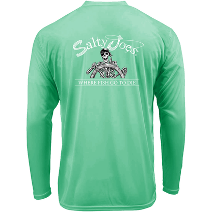 Salty Joe's Back From The Depths Long Sleeve Sun Shirt by Joe's Surf Shop