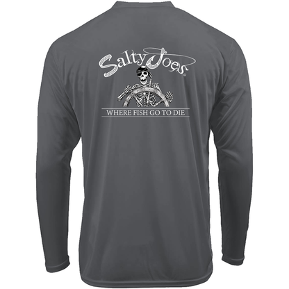 Salty Joe's Back From The Depths Long Sleeve Sun Shirt by Joe's Surf Shop