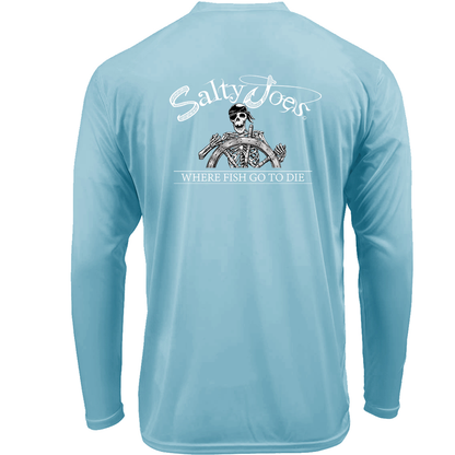 Salty Joe's Back From The Depths Long Sleeve Sun Shirt by Joe's Surf Shop