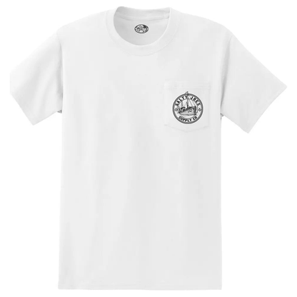 Salty Joe's Fishing Trawler Heavyweight Pocket Tee by Joe's Surf Shop