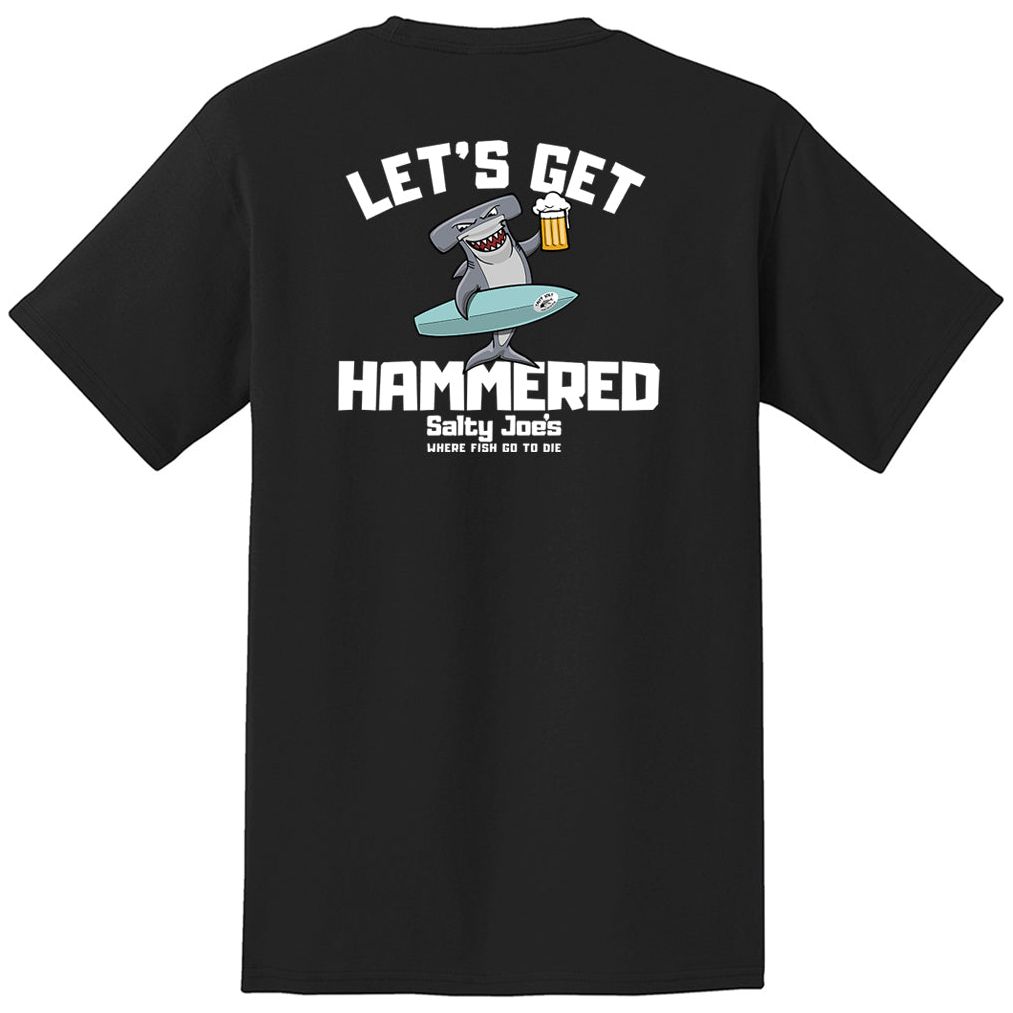 Salty Joe's "Let's Get Hammered" Heavyweight Pocket Tee by Joe's Surf Shop