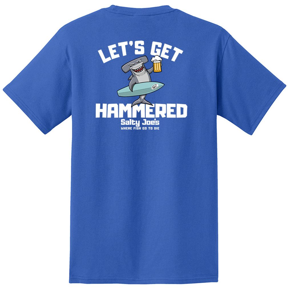 Salty Joe's "Let's Get Hammered" Heavyweight Pocket Tee by Joe's Surf Shop