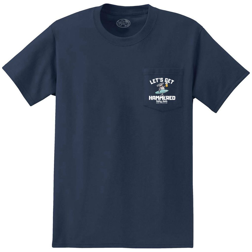 Salty Joe's "Let's Get Hammered" Heavyweight Pocket Tee by Joe's Surf Shop