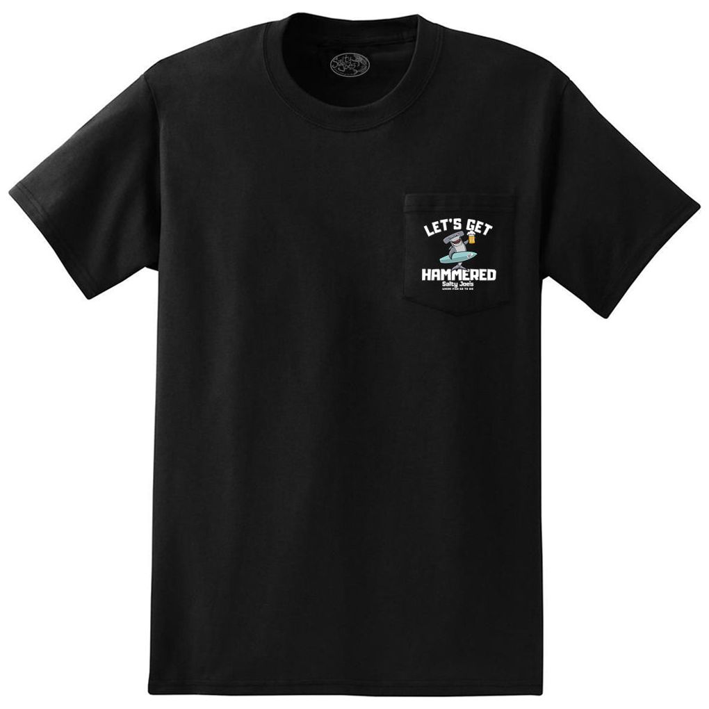 Salty Joe's "Let's Get Hammered" Heavyweight Pocket Tee by Joe's Surf Shop