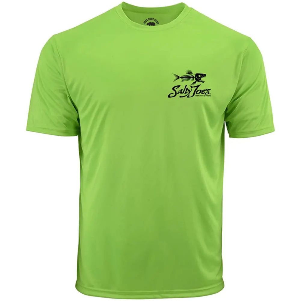 Salty Joe's Skeleton Fish Graphic Workout Tee by Joe's Surf Shop