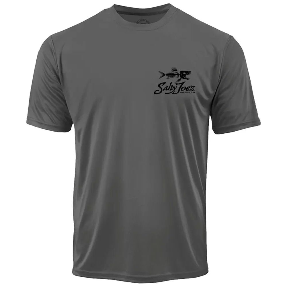 Salty Joe's Skeleton Fish Graphic Workout Tee by Joe's Surf Shop