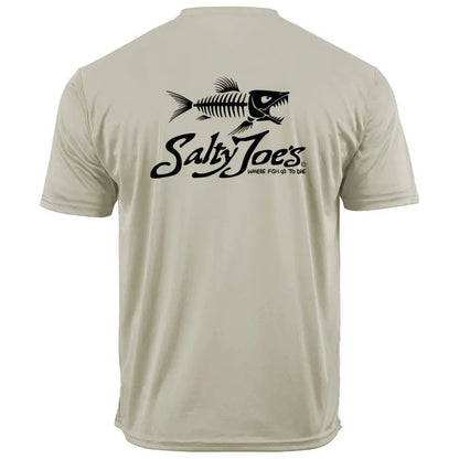 Salty Joe's Skeleton Fish Graphic Workout Tee by Joe's Surf Shop