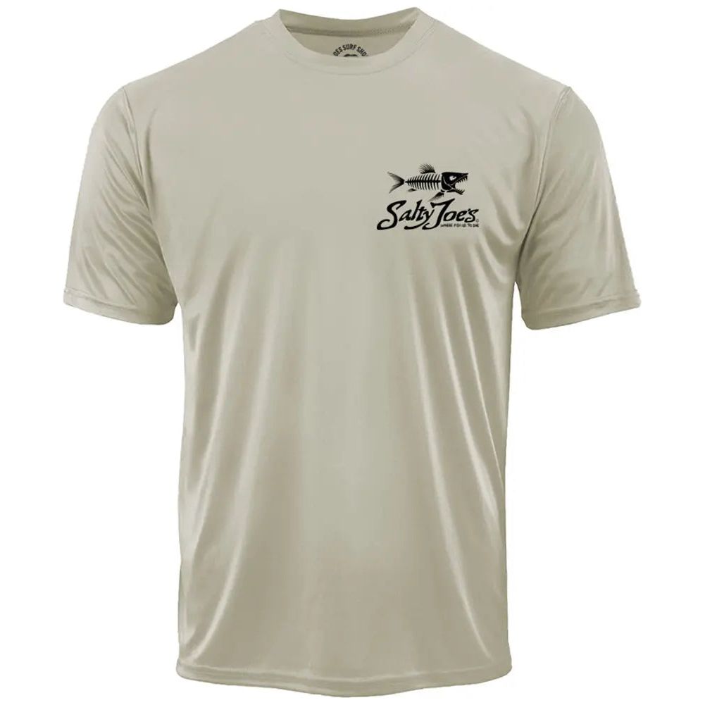 Salty Joe's Skeleton Fish Graphic Workout Tee by Joe's Surf Shop