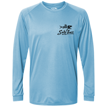 Salty Joe's Skeleton Fish Long Sleeve Sun Shirt by Joe's Surf Shop