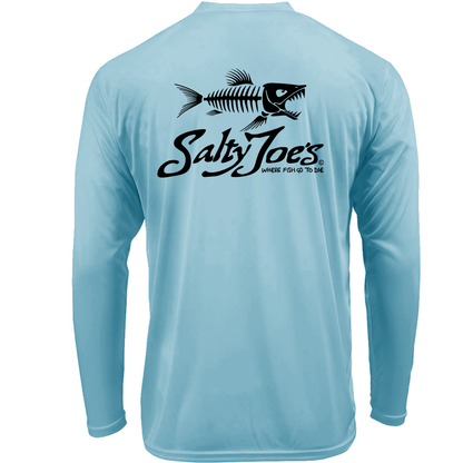 Salty Joe's Skeleton Fish Long Sleeve Sun Shirt by Joe's Surf Shop