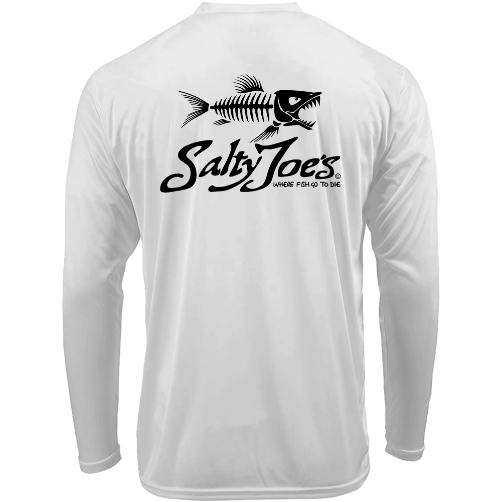 Salty Joe's Skeleton Fish Long Sleeve Sun Shirt by Joe's Surf Shop