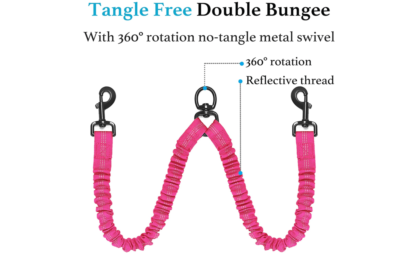 Dual Bungee Leash Add-On by Threaded Pear